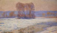 Monet, Claude Oscar - The Seine at Bennecourt in Winter